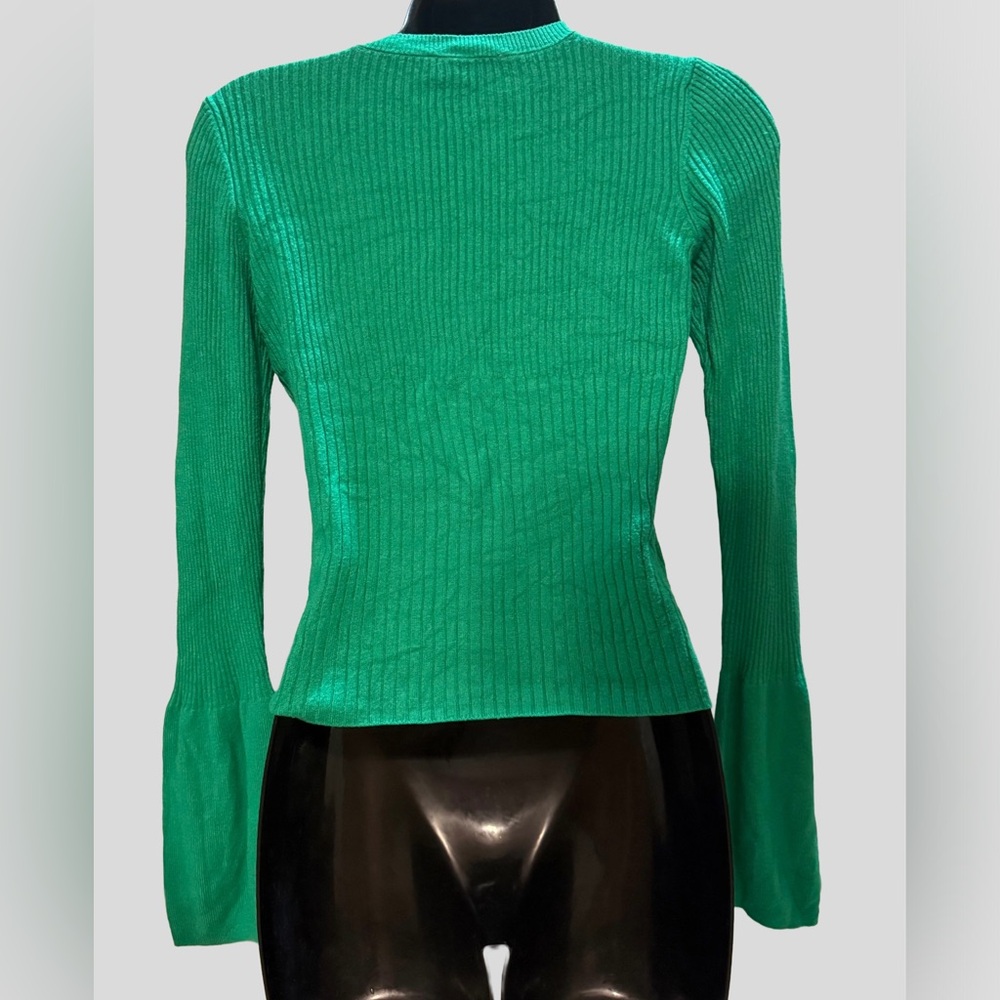ASOS Emerald Ribbed Knit Top - Picture 2 of 6